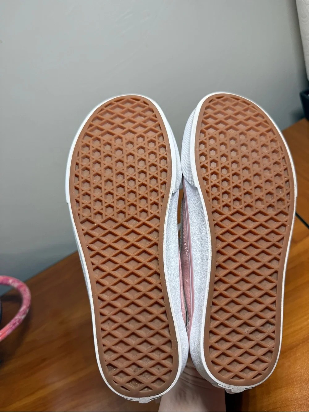 Vans Old Skool Suede Leather Blush Pink Sneaker Skate Low Top W7‎